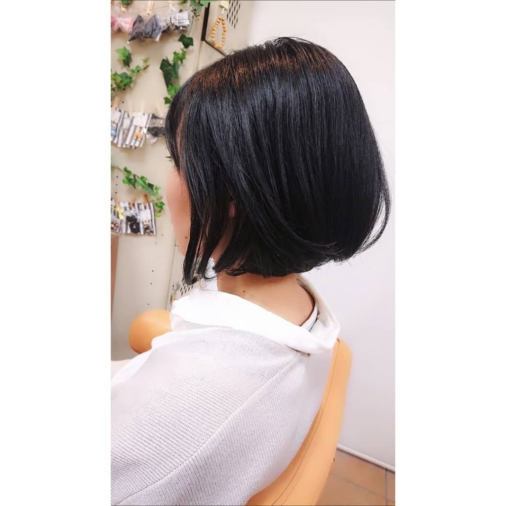 40 のばしかけでも可愛いショートボブ Hair Make Give Charm ギブチャーム 守山市 美容室 託児サービス
